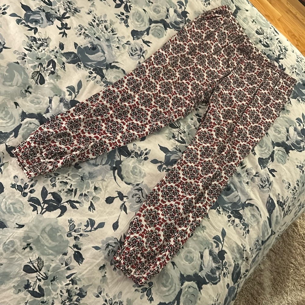 H&M Divided Harem Style Cuffed Print Pants - Sz 12